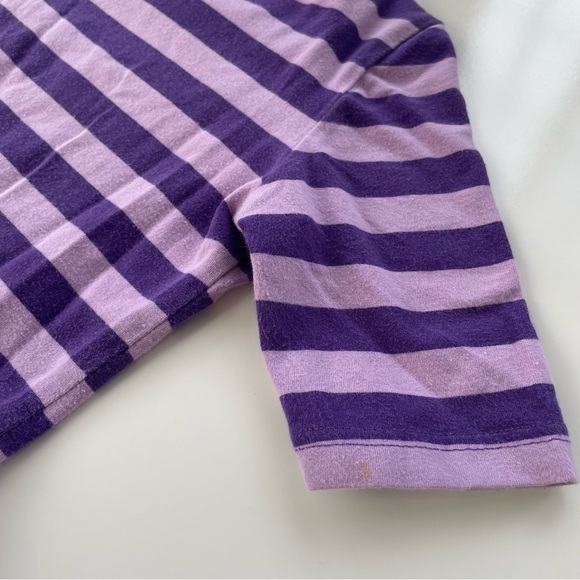 Hanna Andersson Girls Striped Purple Springtime Tiered Dress Size 120 Size 6-7 - Picture 6 of 7